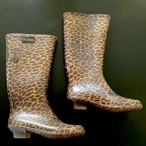 GUESS Cheetah Rainboots